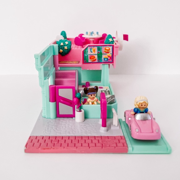 1994 Vintage Bluebird Polly Pocket - Polly’s Burger Drive-In 100% complete - Picture 3 of 9